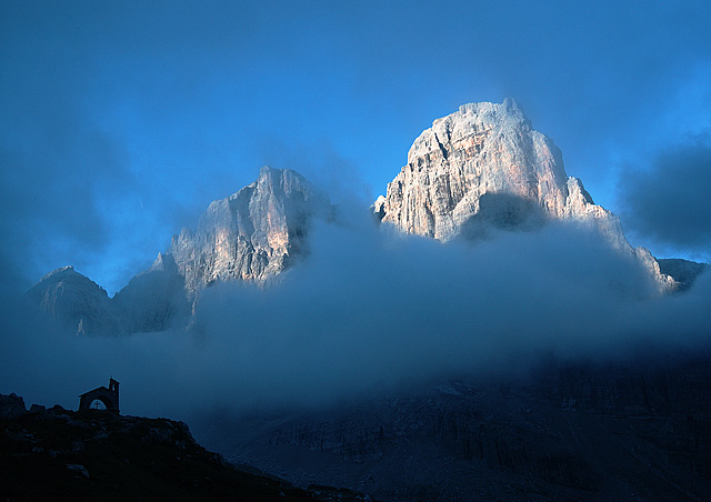 Cima Tossa, nejvy vrchol skupiny Brenta v Dolomitech
