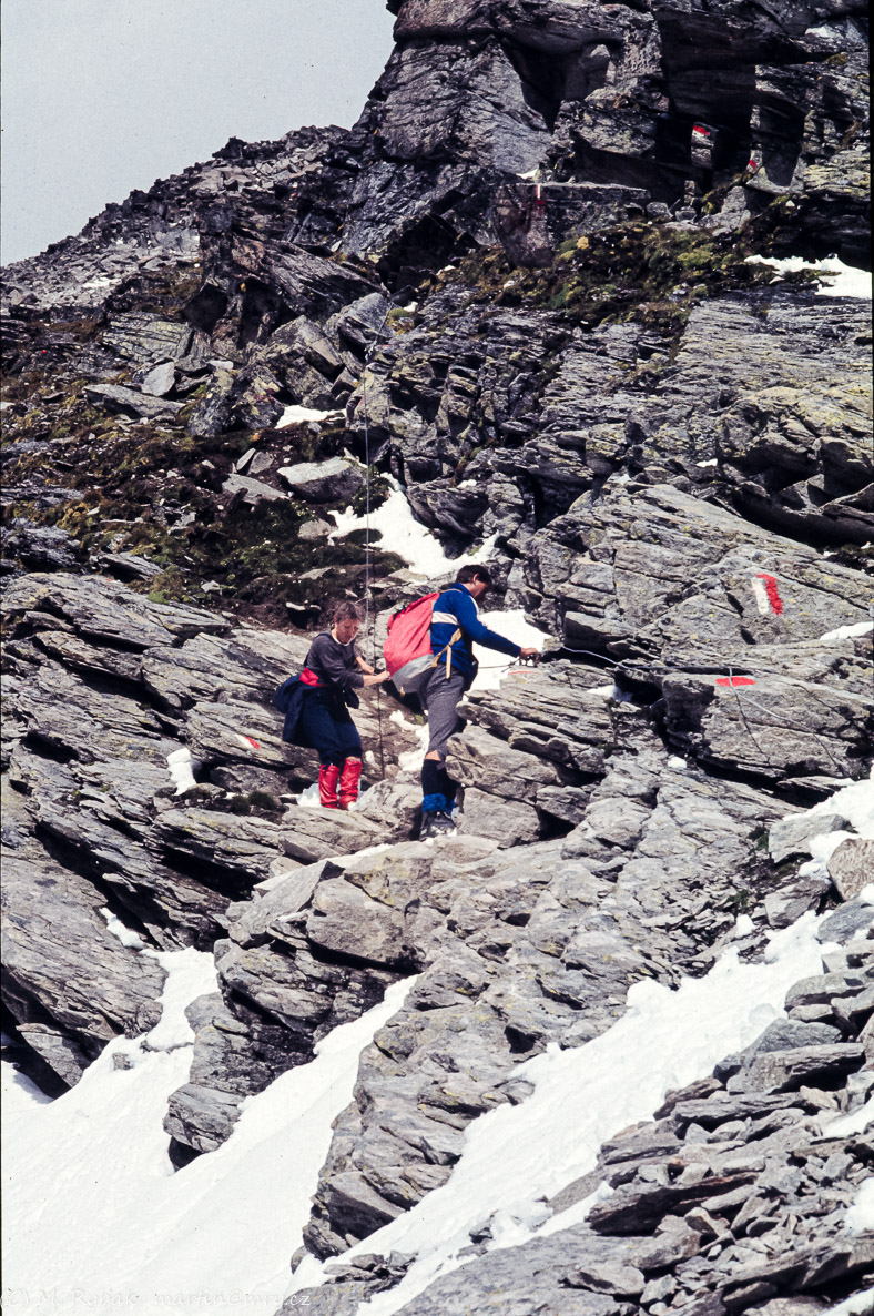 Třetí den je kritický, jen lehký výlet. Místní ferrata.