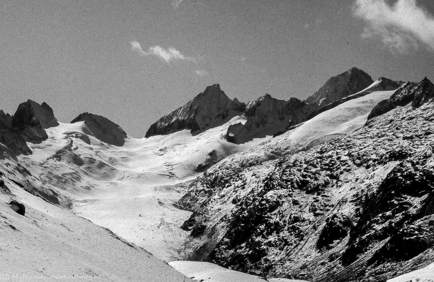 Oberaarjoch - náš první cíl