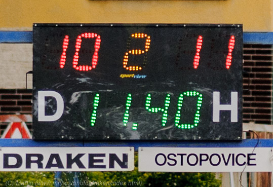 Ostopky se poprvé ujímají vedení v druhé půli