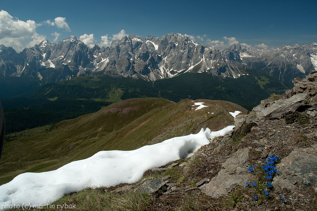 Masív Sextenských Dolomit od Cima Bagni po Lastron dei Scarperi