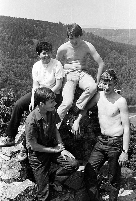 Výlet na Templštýn, jaro 1968